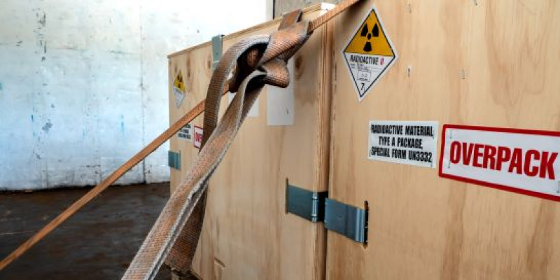 Radioactive goods being transported safely