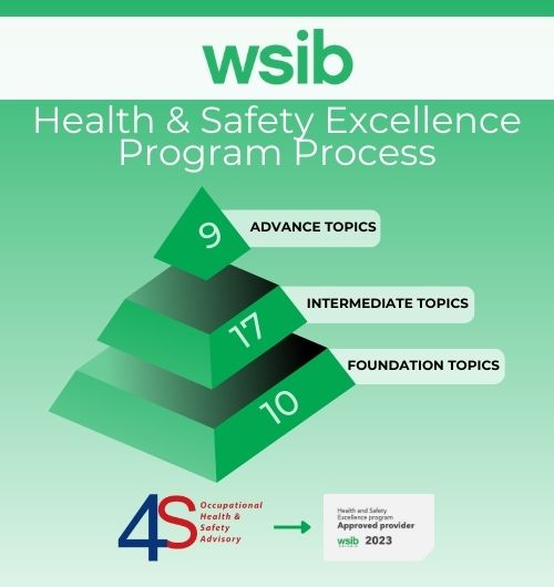 Graphic Pyramid showing the topic requirements for the HSEp program