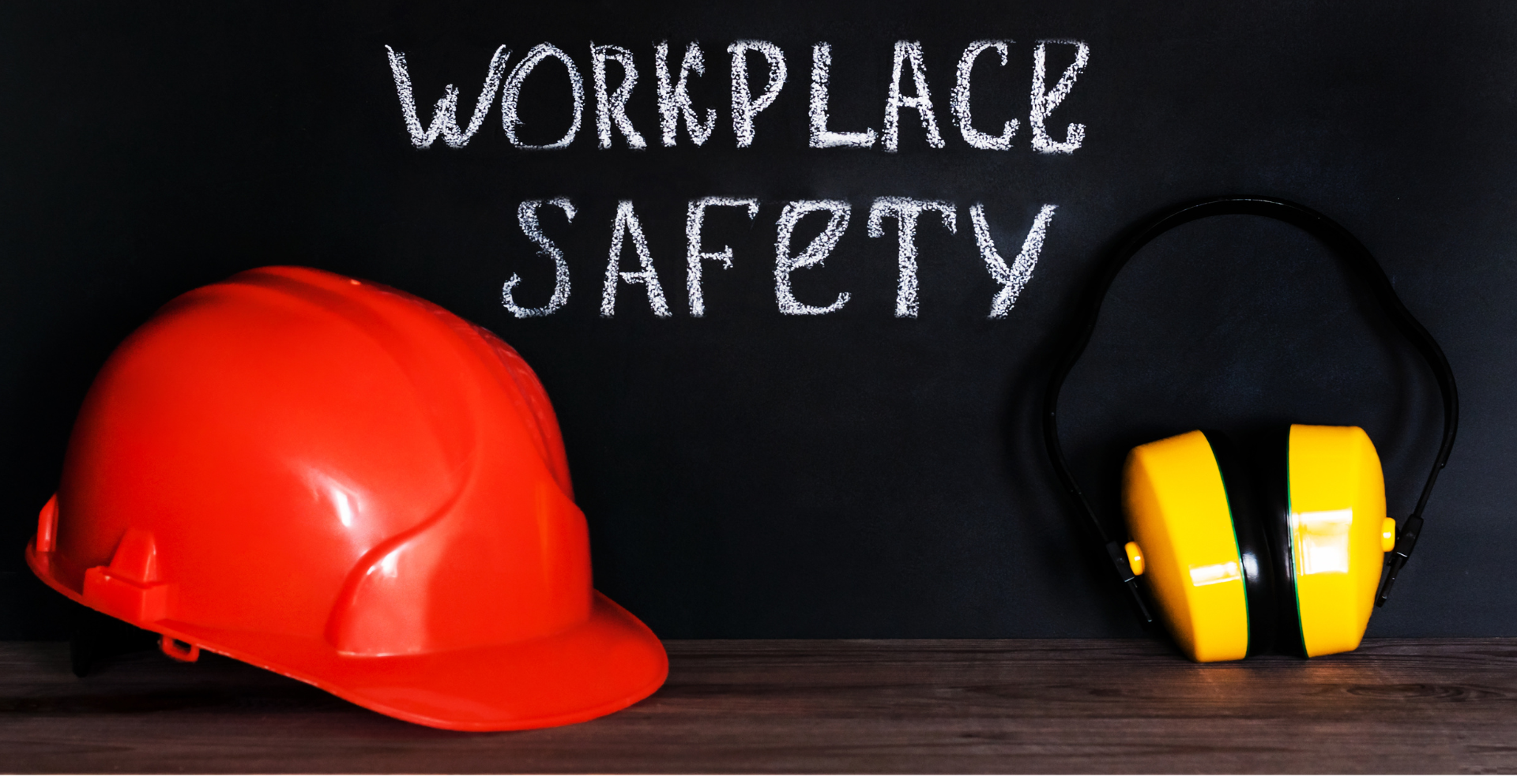 Four workers in safety gear and masks holding folders, inspecting a construction site, symbolizing workplace safety and compliance